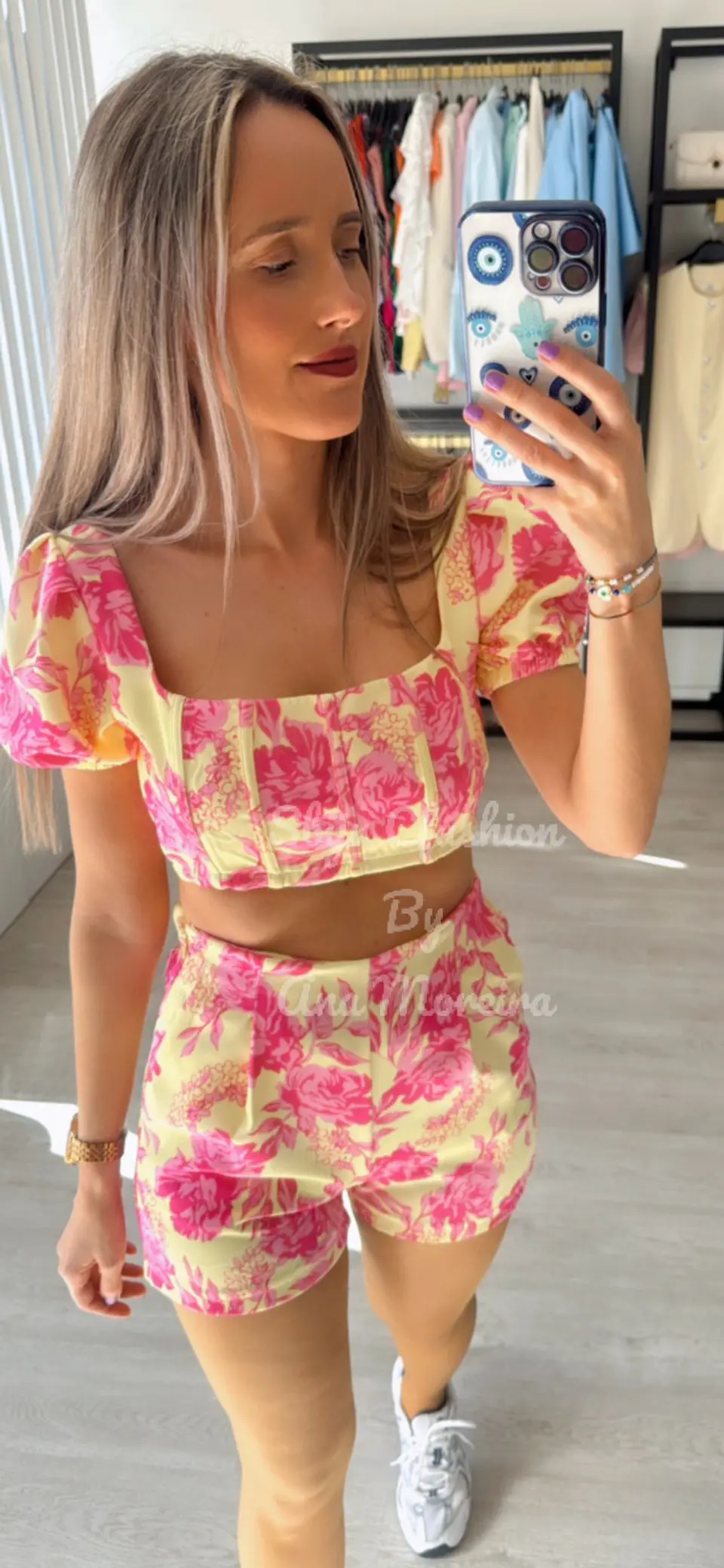 Conjunto estampado de top e calção 5