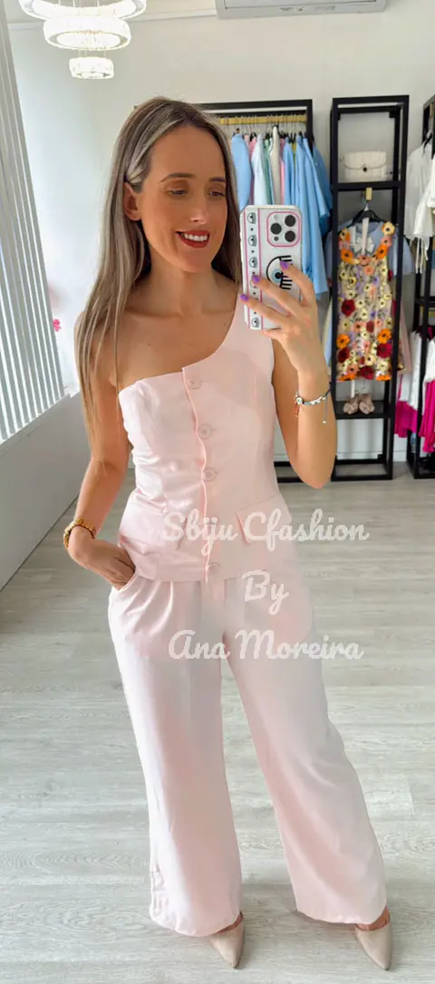 Conjunto de Calça e Colete de Uma Alça