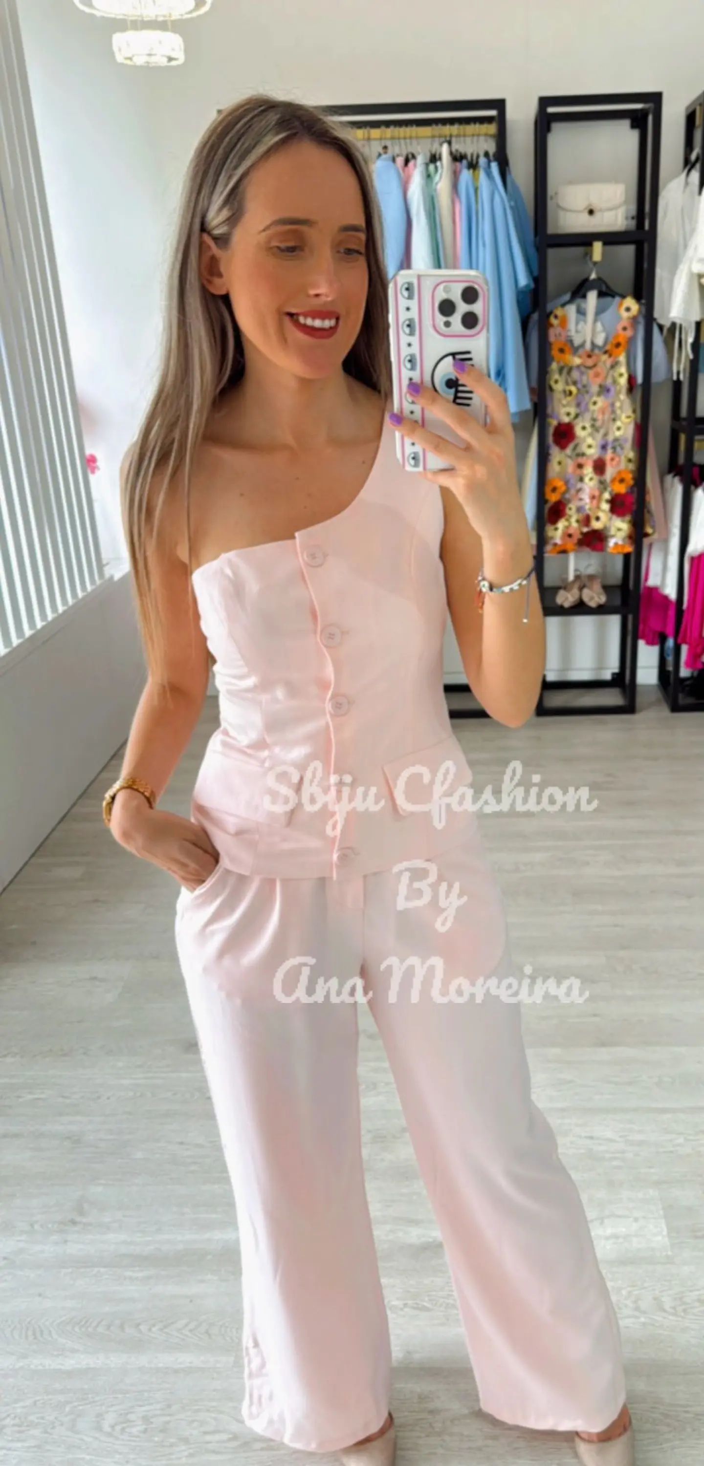 Conjunto de Calça e Colete de Uma Alça 1