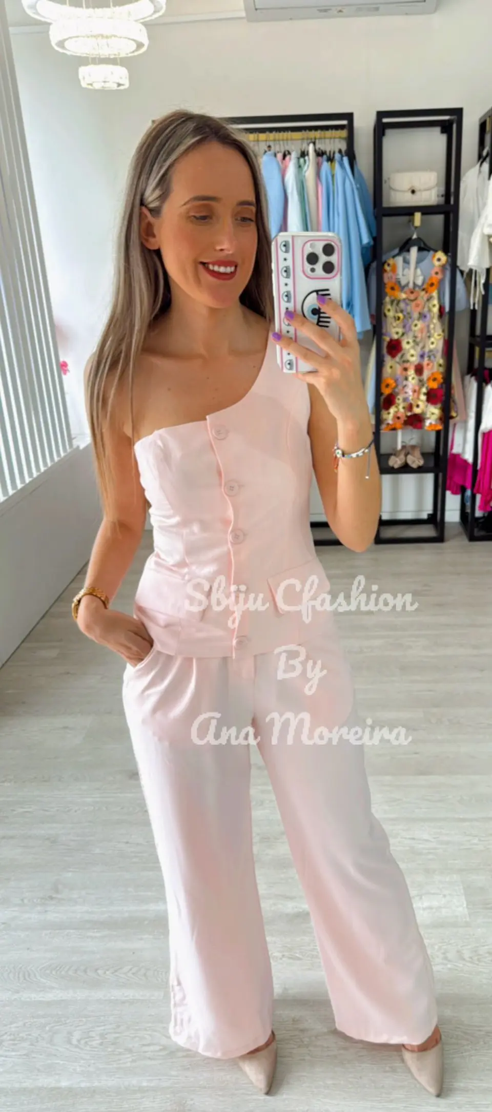 Conjunto de Calça e Colete de Uma Alça 1