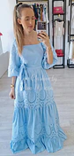 Vestido Comprido com Detalhes em Renda - Thumbnail 4