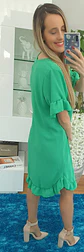 Vestido com Detalhe de Folho na Parte Inferior e Manga - thumbnail 5