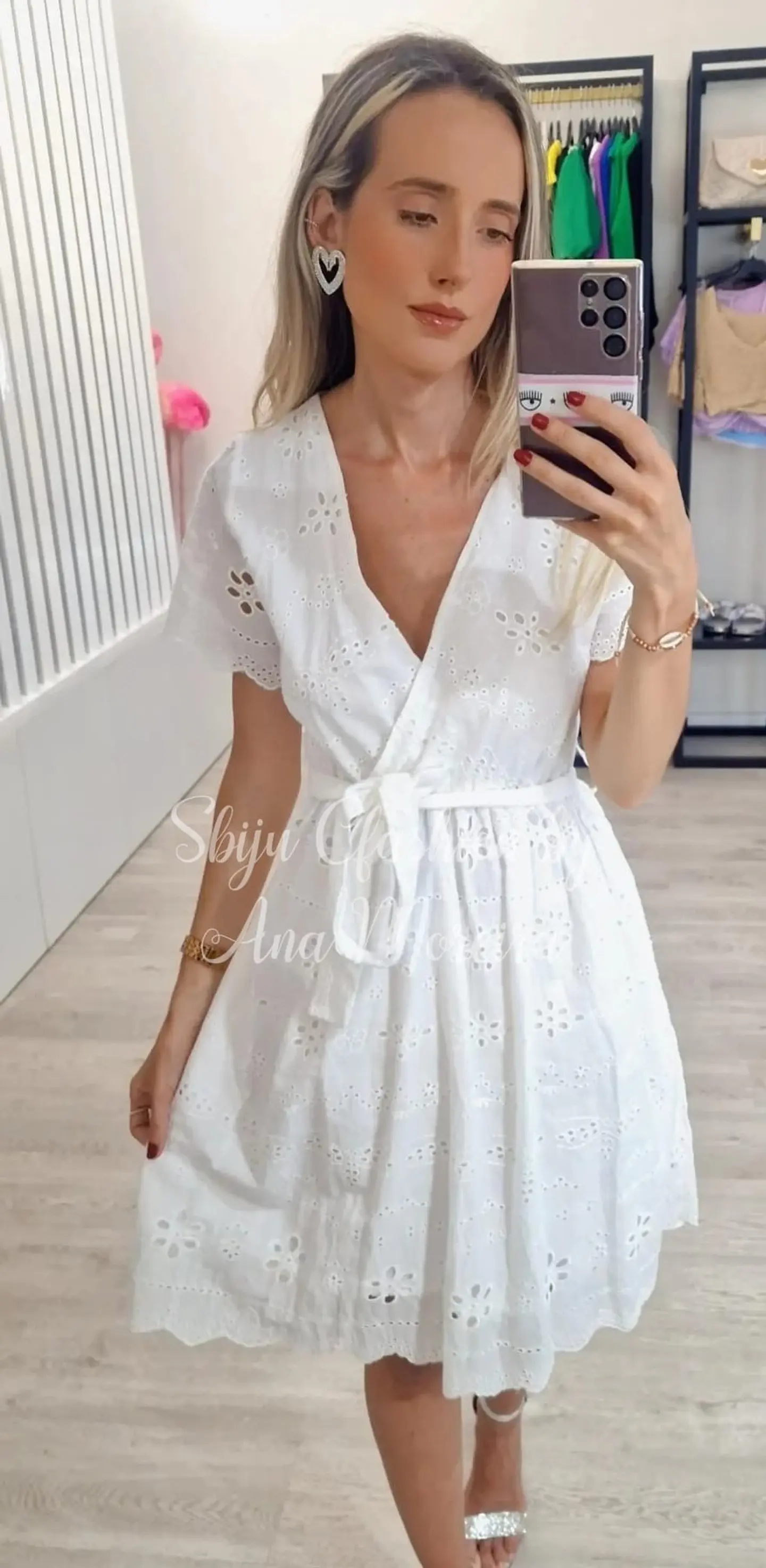 Vestido em bordado inglês 2