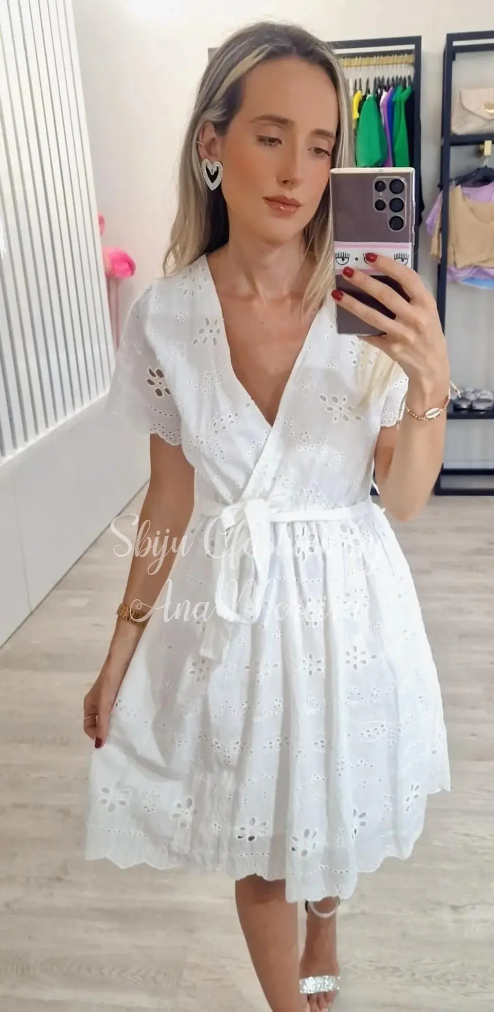 Vestido em bordado inglês 2
