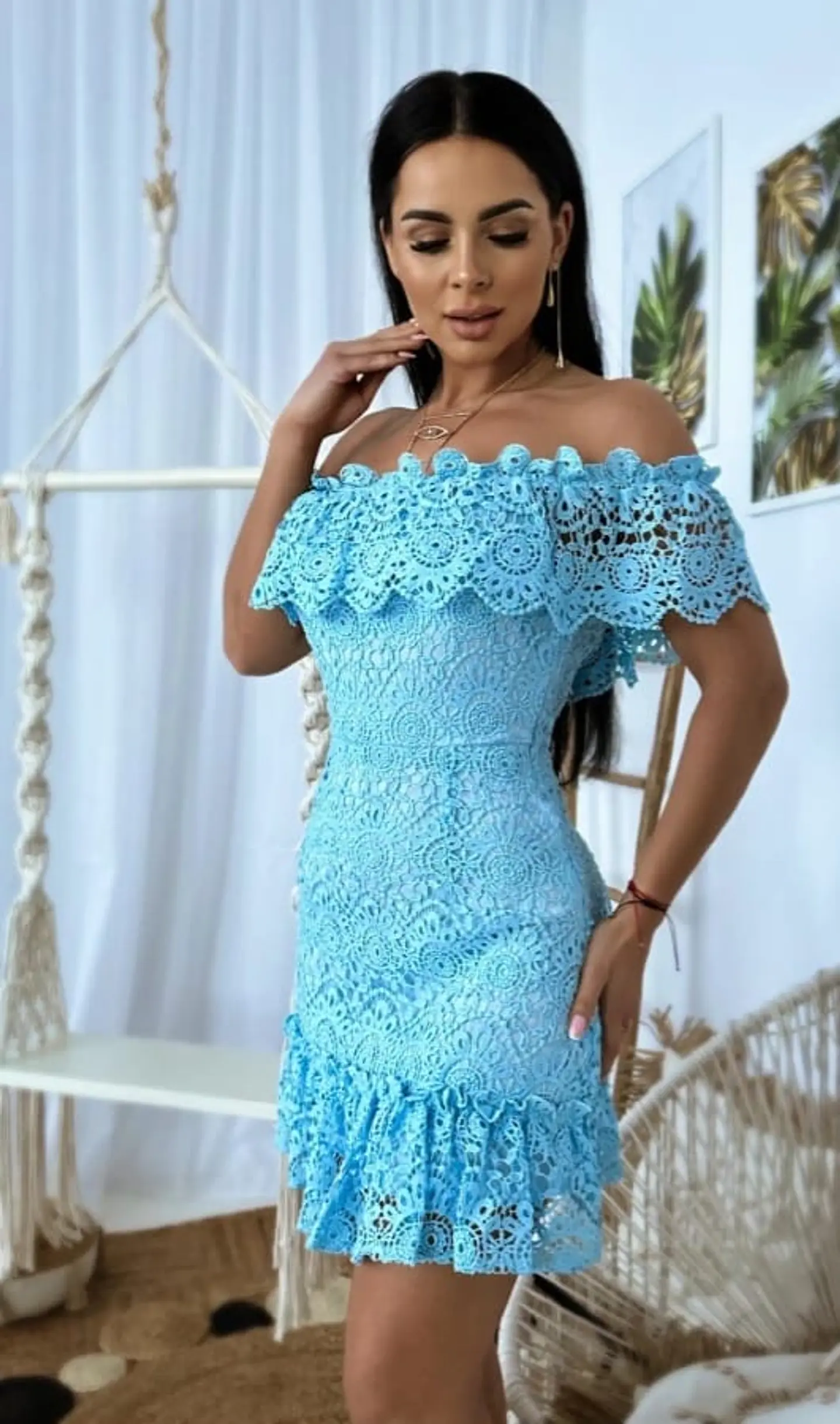 Vestido Forrado em Renda  5