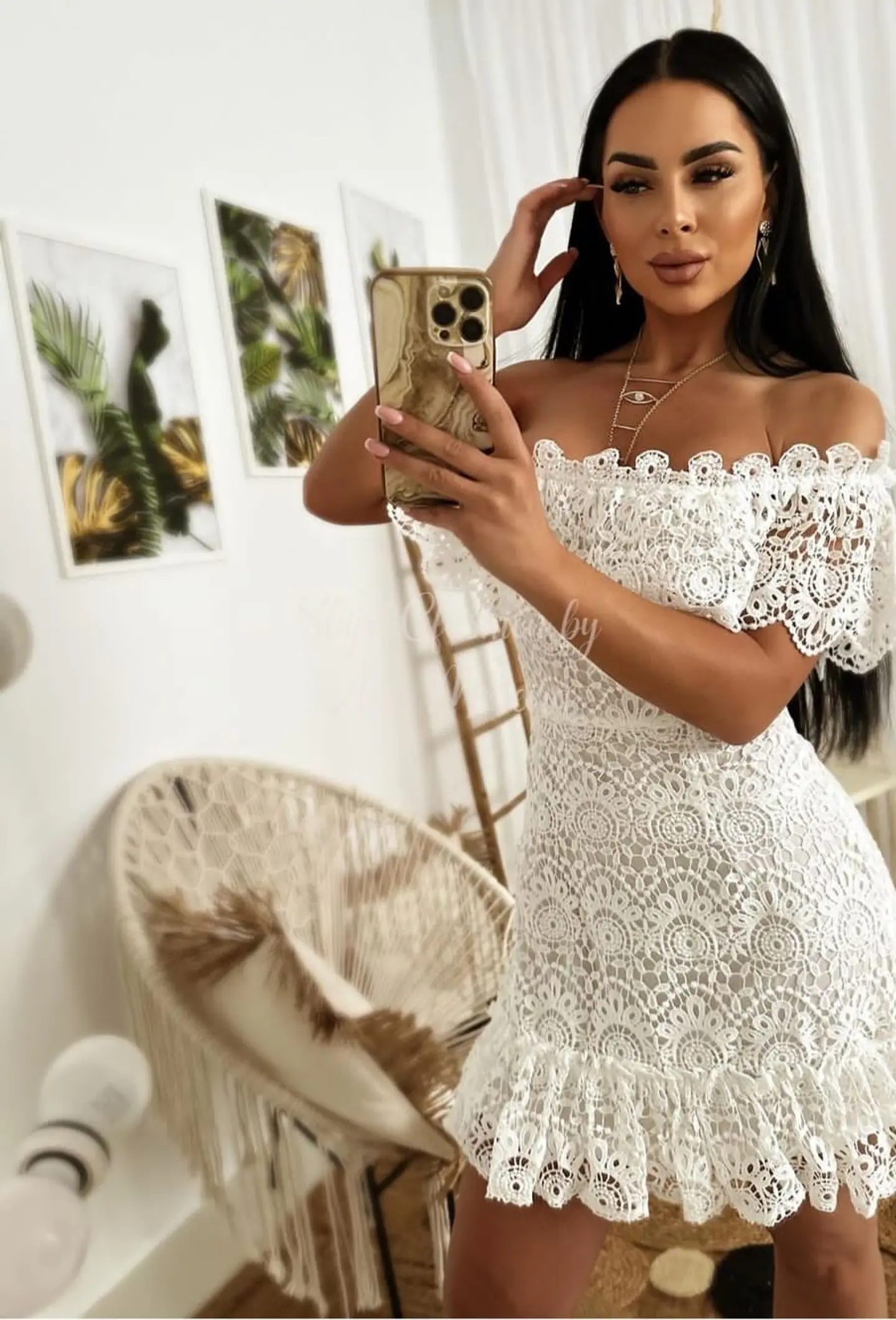 Vestido Forrado em Renda  4