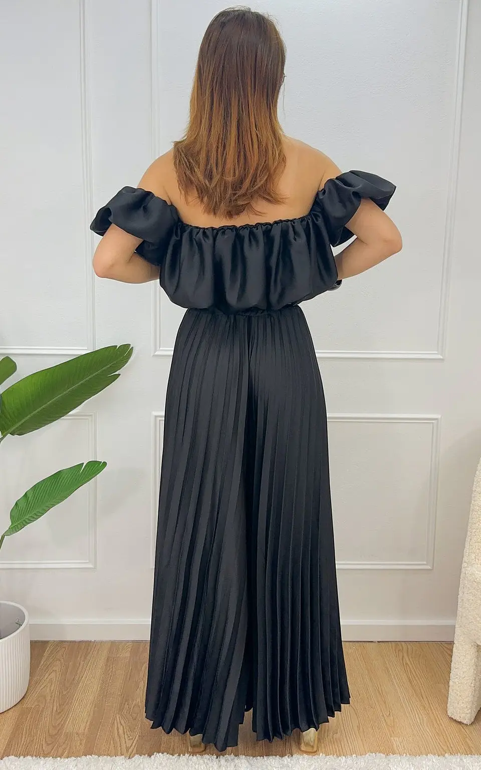 Conjunto de top e calça plissada 4