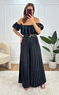 Conjunto de top e calça plissada - Thumbnail 1