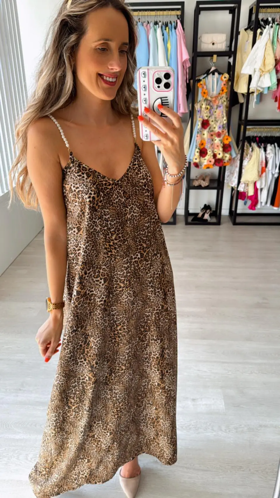Vestido com Alças de Pérolas  5