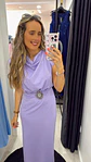 Vestido Midi com detalhe Cinto com Brilhante - Vorschaubild 4