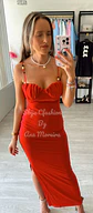 Vestido com detalhe em forma de concha na zona do peito - thumbnail 8