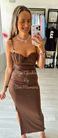 Vestido com detalhe em forma de concha na zona do peito - thumbnail 2