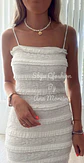 Vestido branco em tecido com textura - Vorschaubild 4