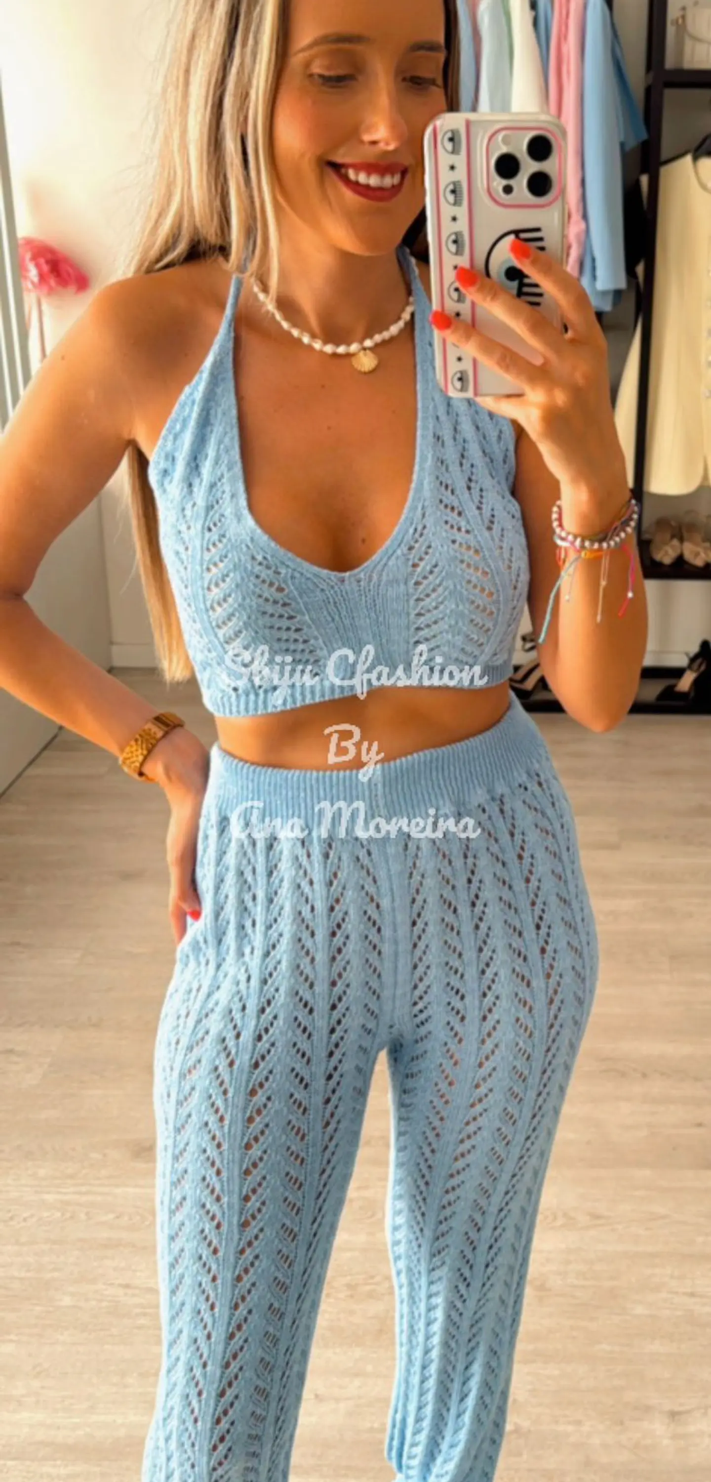Conjunto de praia em croché  3