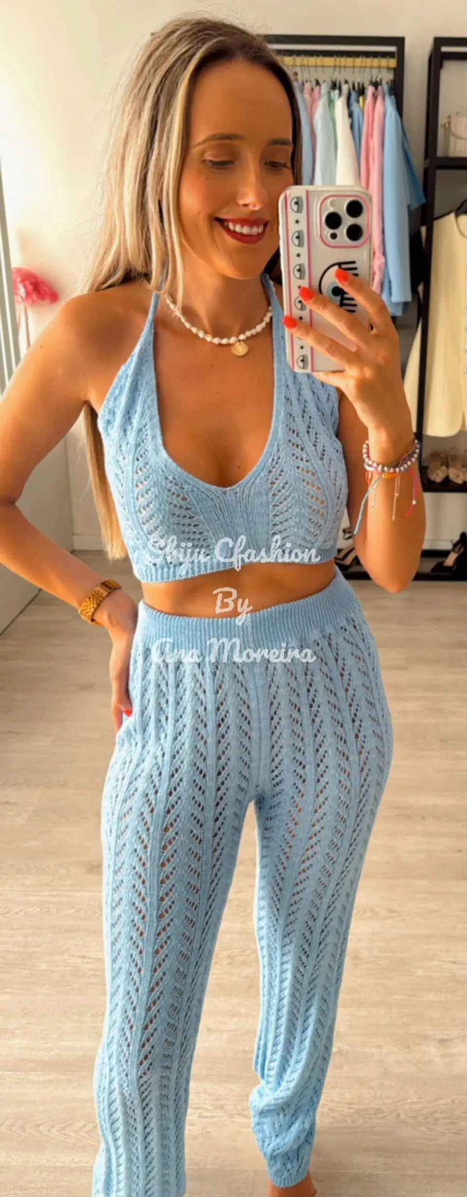 Conjunto de praia em croché  3
