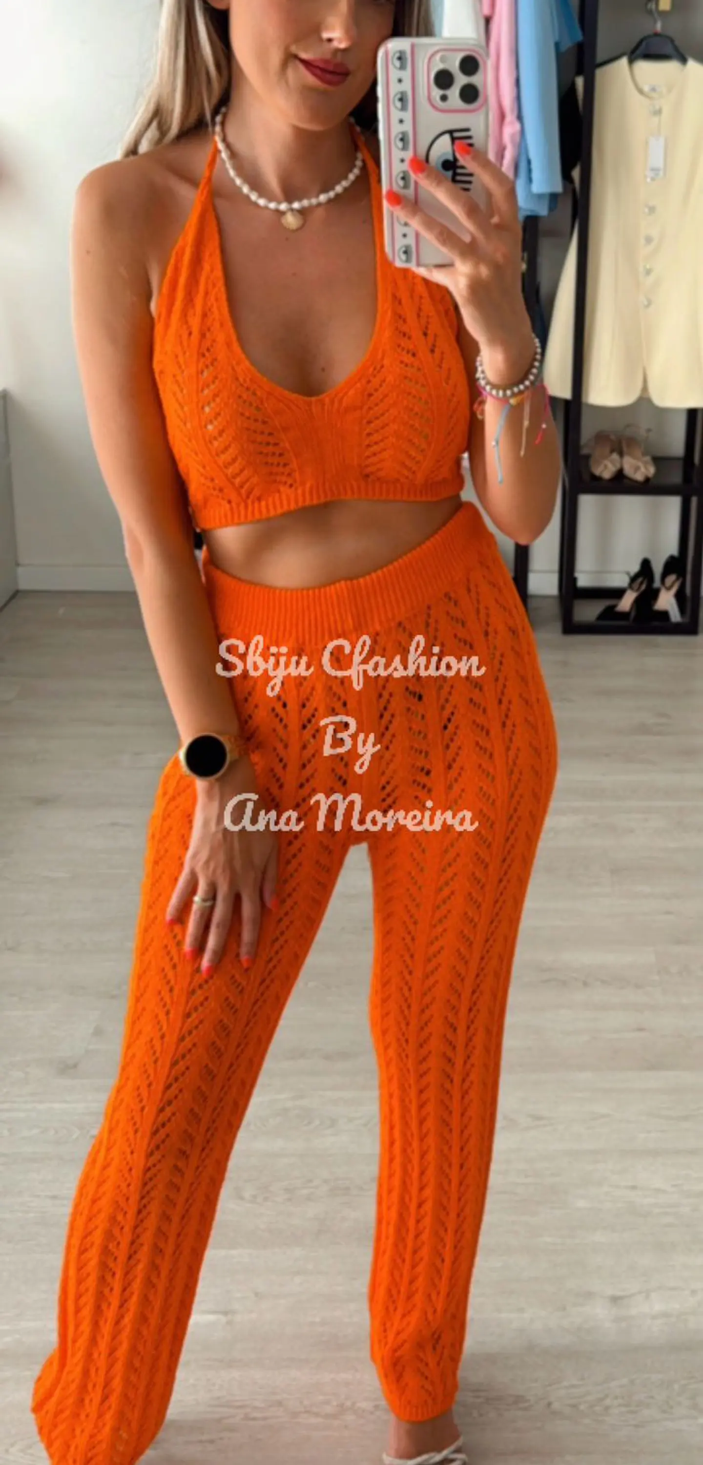 Conjunto de praia em croché  10