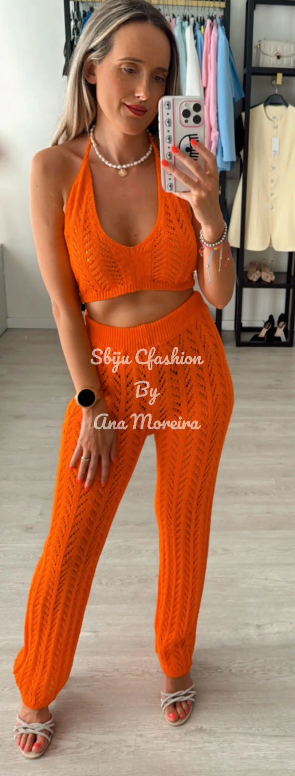 Conjunto de praia em croché  10
