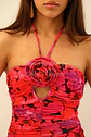 Vestido justo push-up com detalhe de rosa no peito - thumbnail 4