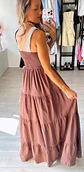 Vestido em linho com corpete em corda - thumbnail 7