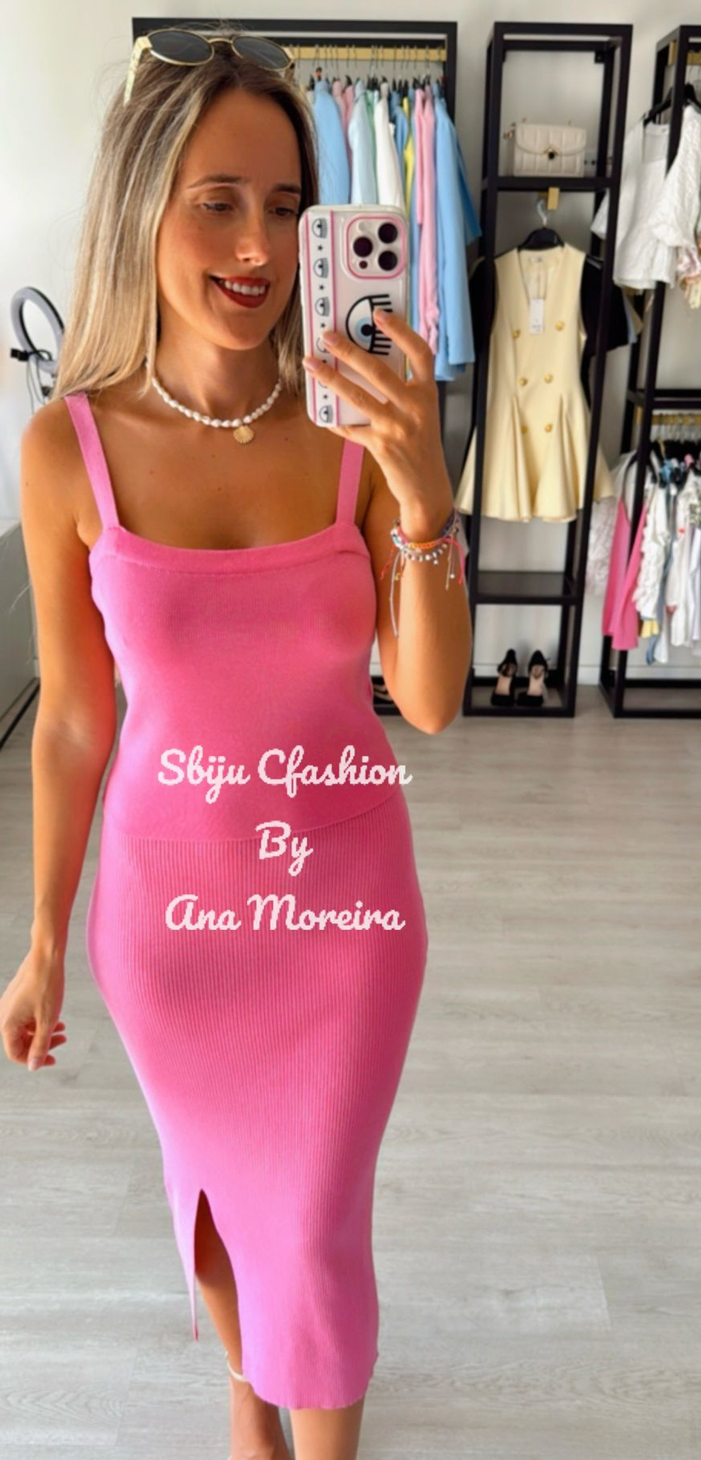 Conjunto de 3 Peças em Malha – Saia Midi, Top e Casaco 6