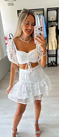 Conjunto em renda: saia e top - vignette 3