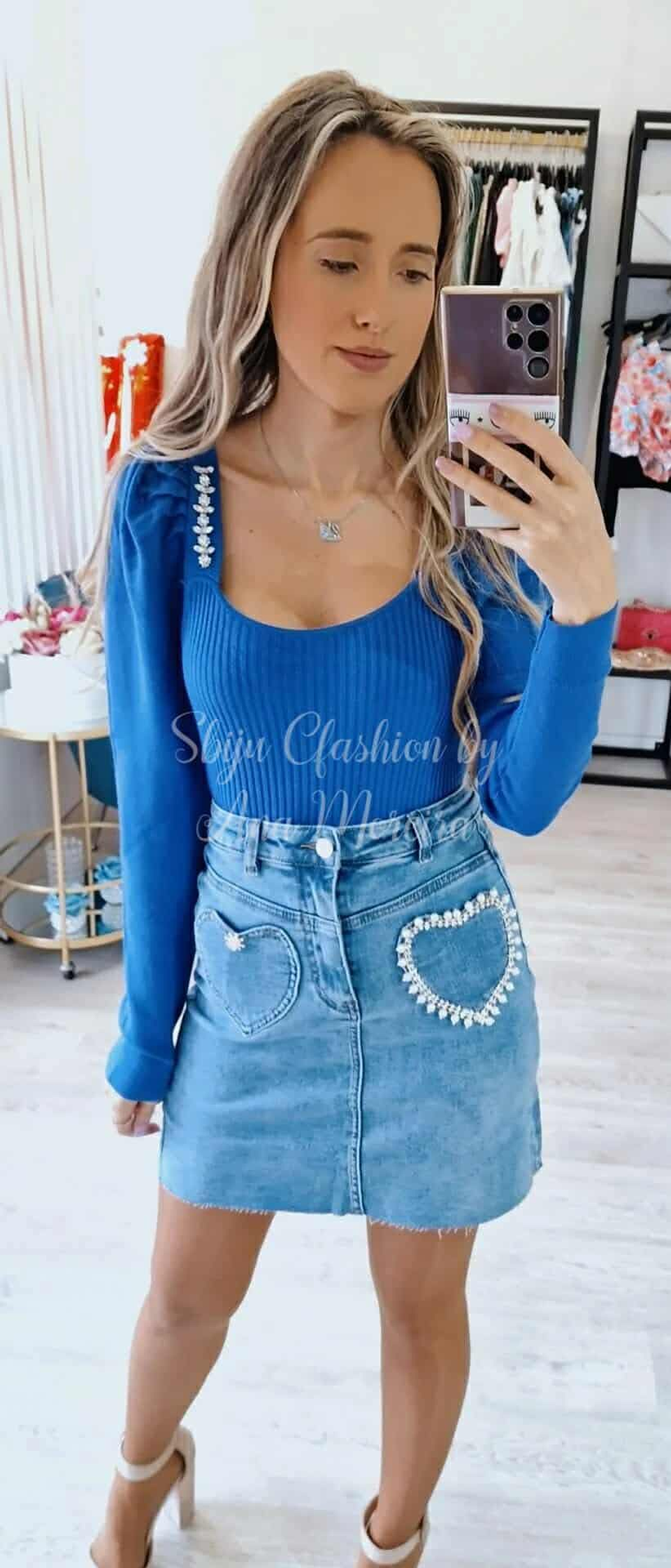 Saia de Ganga com Detalhe de Coração Queen Hearts 3