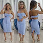 Vestido push-up forrado com racha atrás - vignette 3
