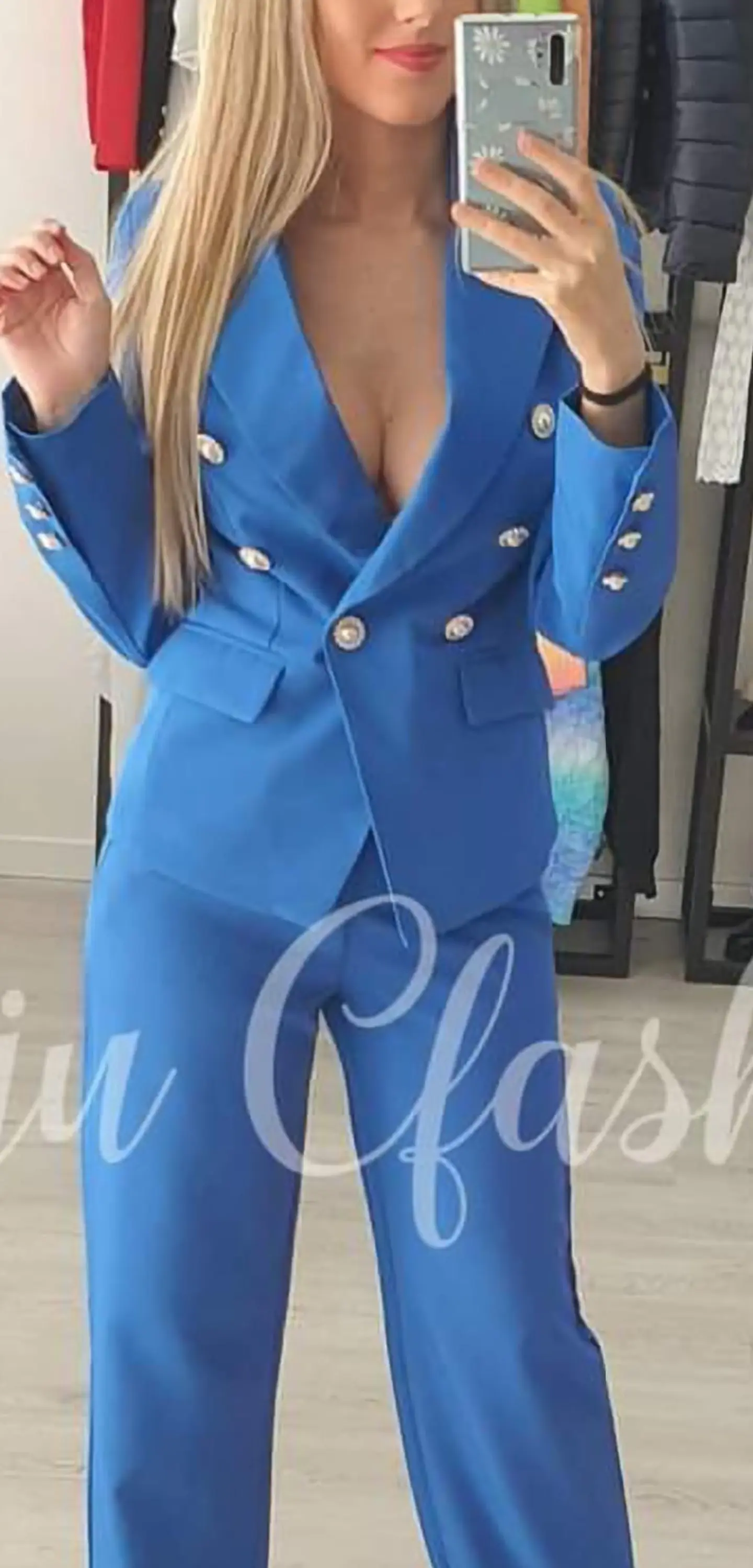 Fato com botões em pérolas com brilhos 2