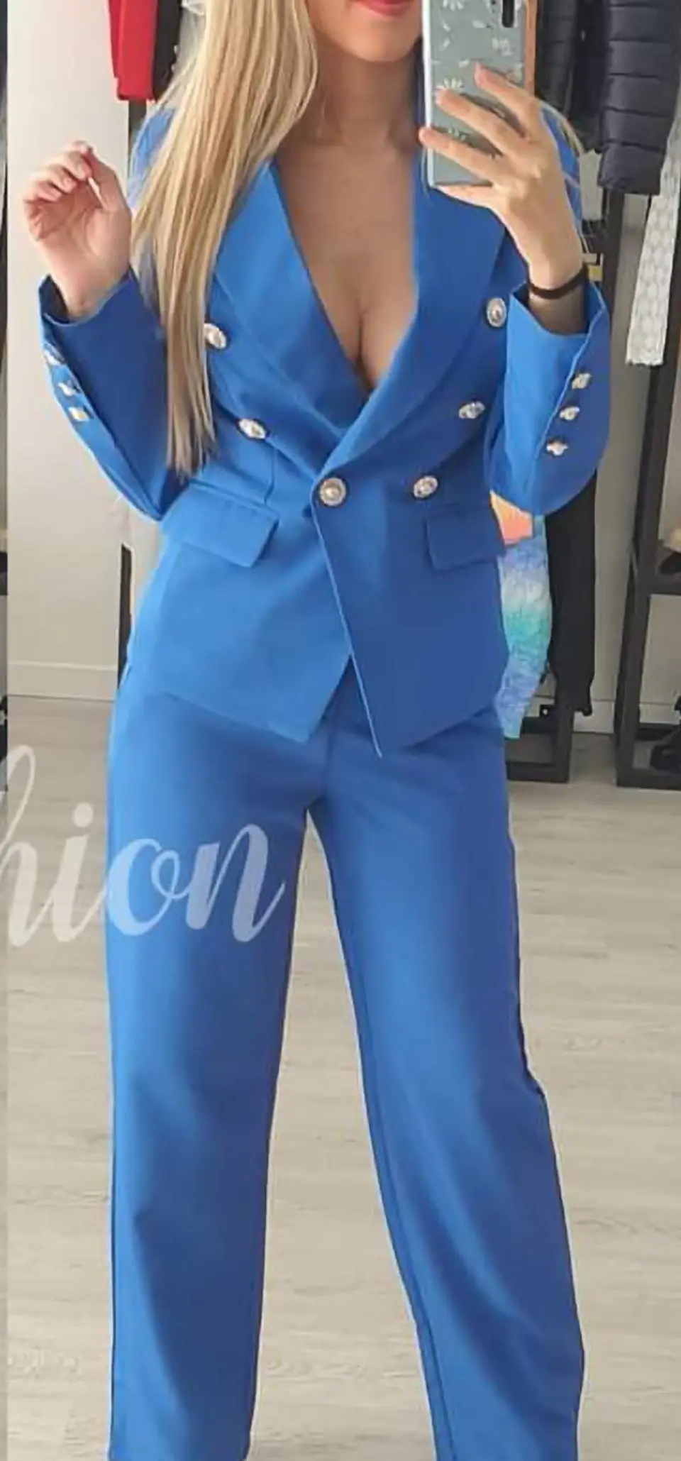 Fato com botões em pérolas com brilhos 3