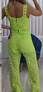 Conjunto Top e Calça em Croché - Tamanho M - Thumbnail 2