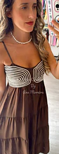 Vestido comprido com detalhe em corda no peito - Thumbnail 15