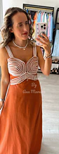 Vestido em linho com detalhes em corda - thumbnail 8