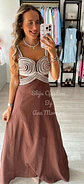 Vestido em linho com detalhes em corda - thumbnail 4
