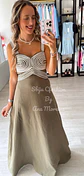 Vestido em linho com detalhes em corda - thumbnail 3