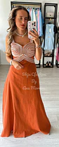 Vestido em linho com detalhes em corda - thumbnail 13