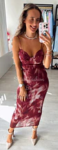 Vestido midi justo de alça estampado - Thumbnail 12