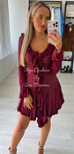 Vestido Rodado e Fluido com Detalhe de Folho - Vorschaubild 1