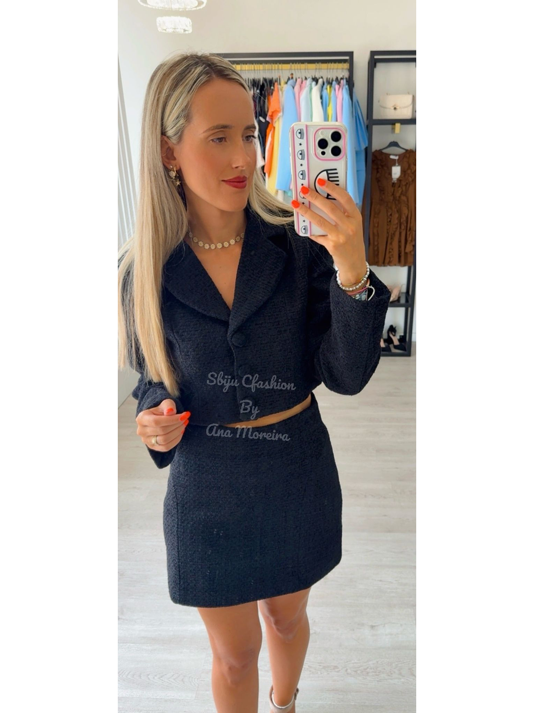 Conjunto Blazer e Saia em Fazenda 15