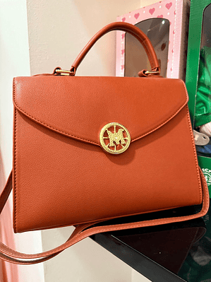 Mala Castanha com Detalhe em Brilhante