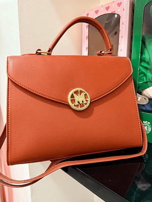 Mala Castanha com Detalhe em Brilhante