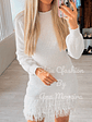 Vestido de Tricot com Franjas e Manga Comprida - thumbnail 13