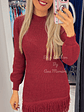 Vestido de Tricot com Franjas e Manga Comprida - thumbnail 3