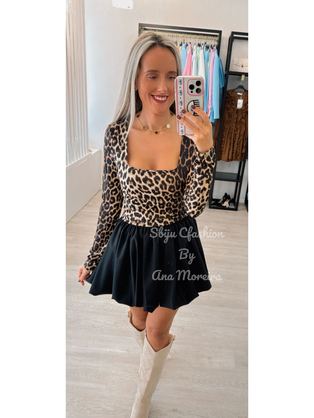 Vestido Balonê com Padrão 1