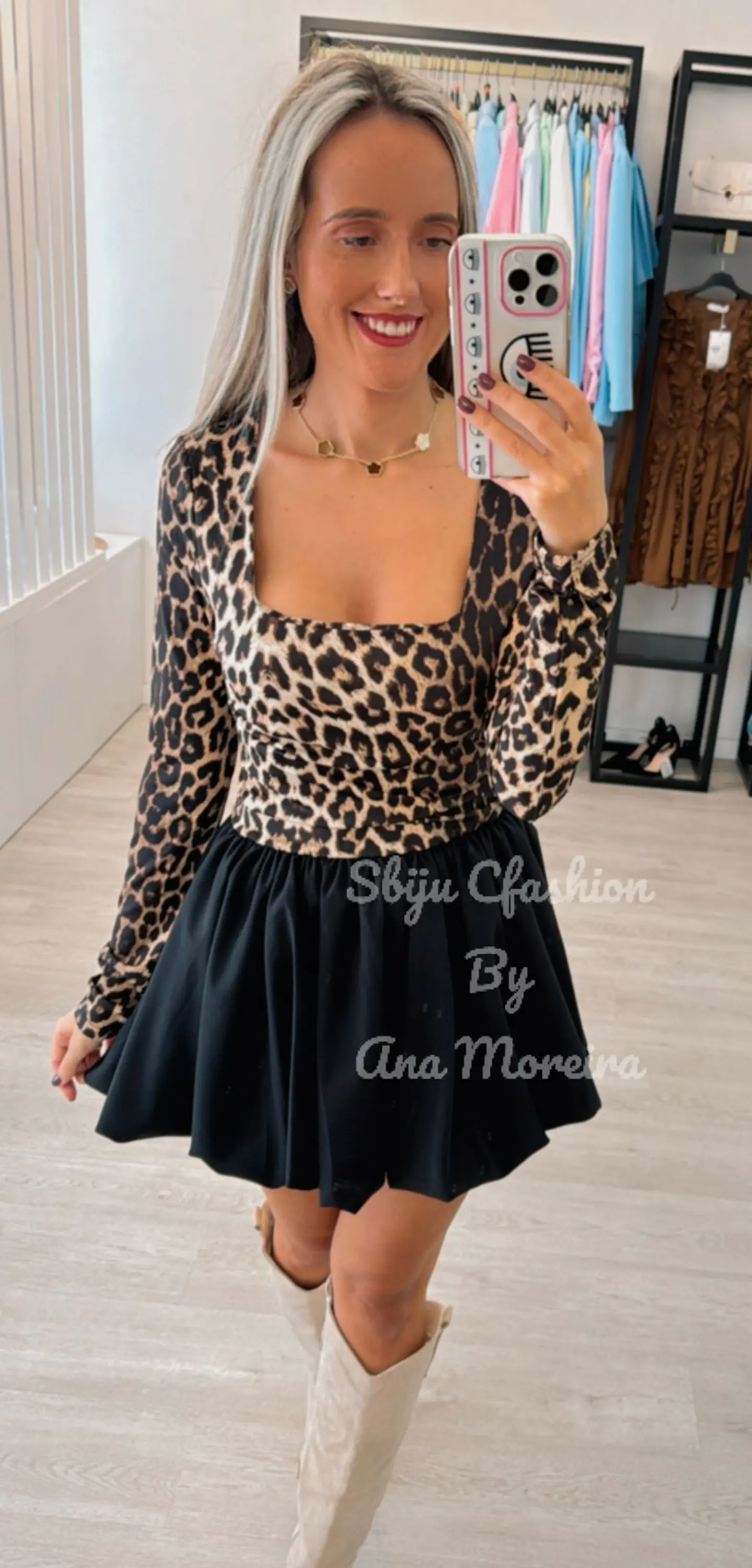 Vestido Balonê com Padrão 1