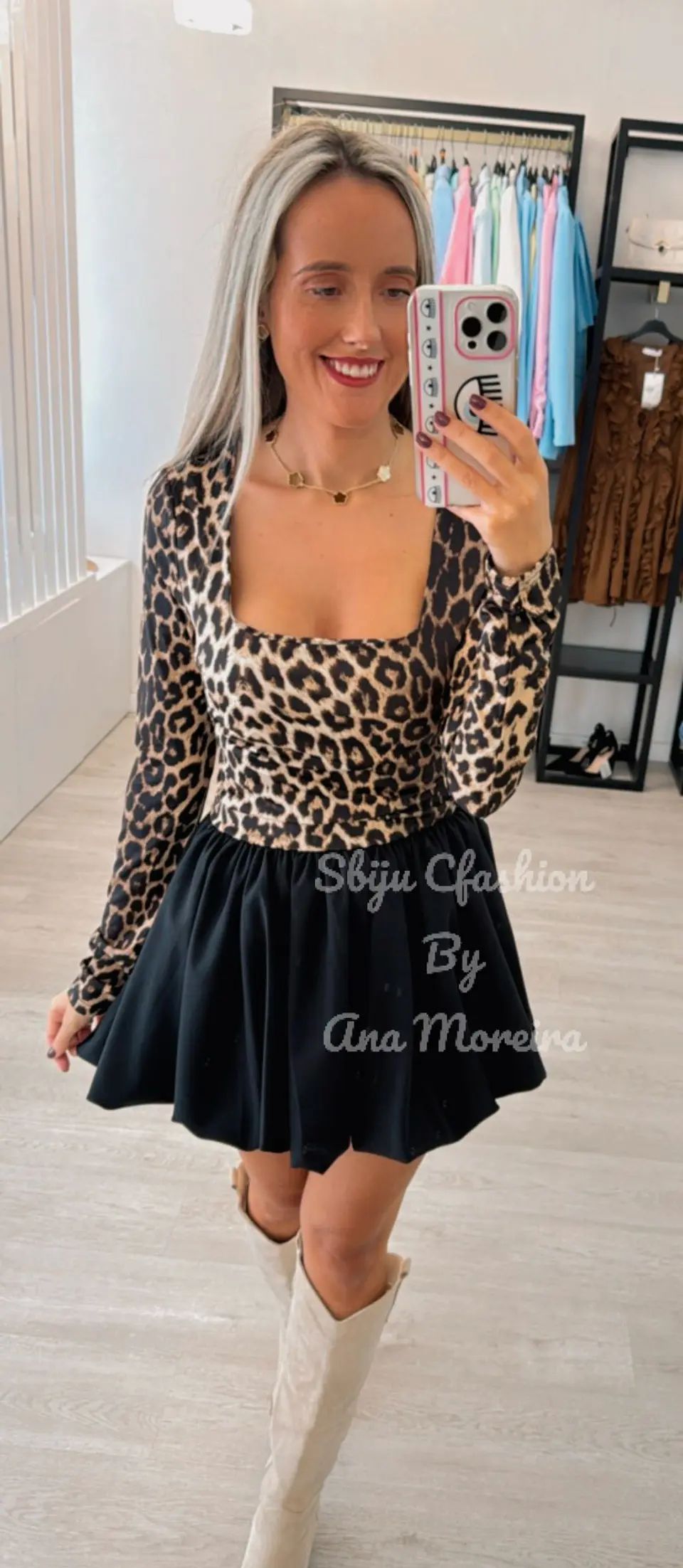 Vestido Balonê com Padrão 1