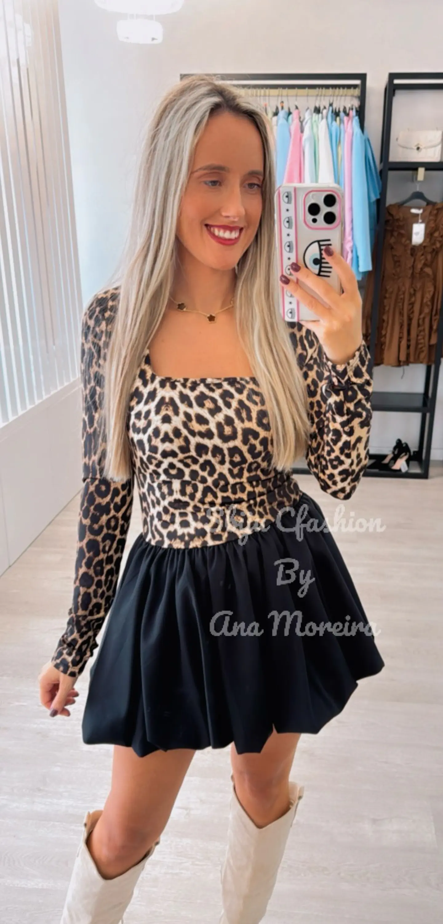 Vestido Balonê com Padrão 3