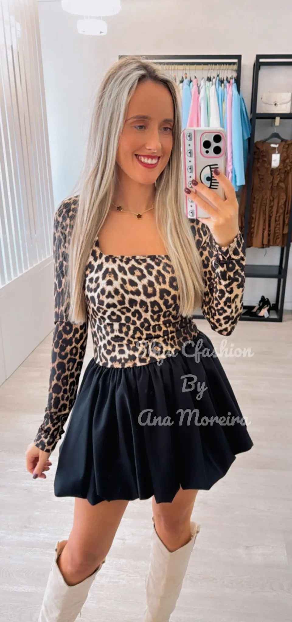 Vestido Balonê com Padrão 3