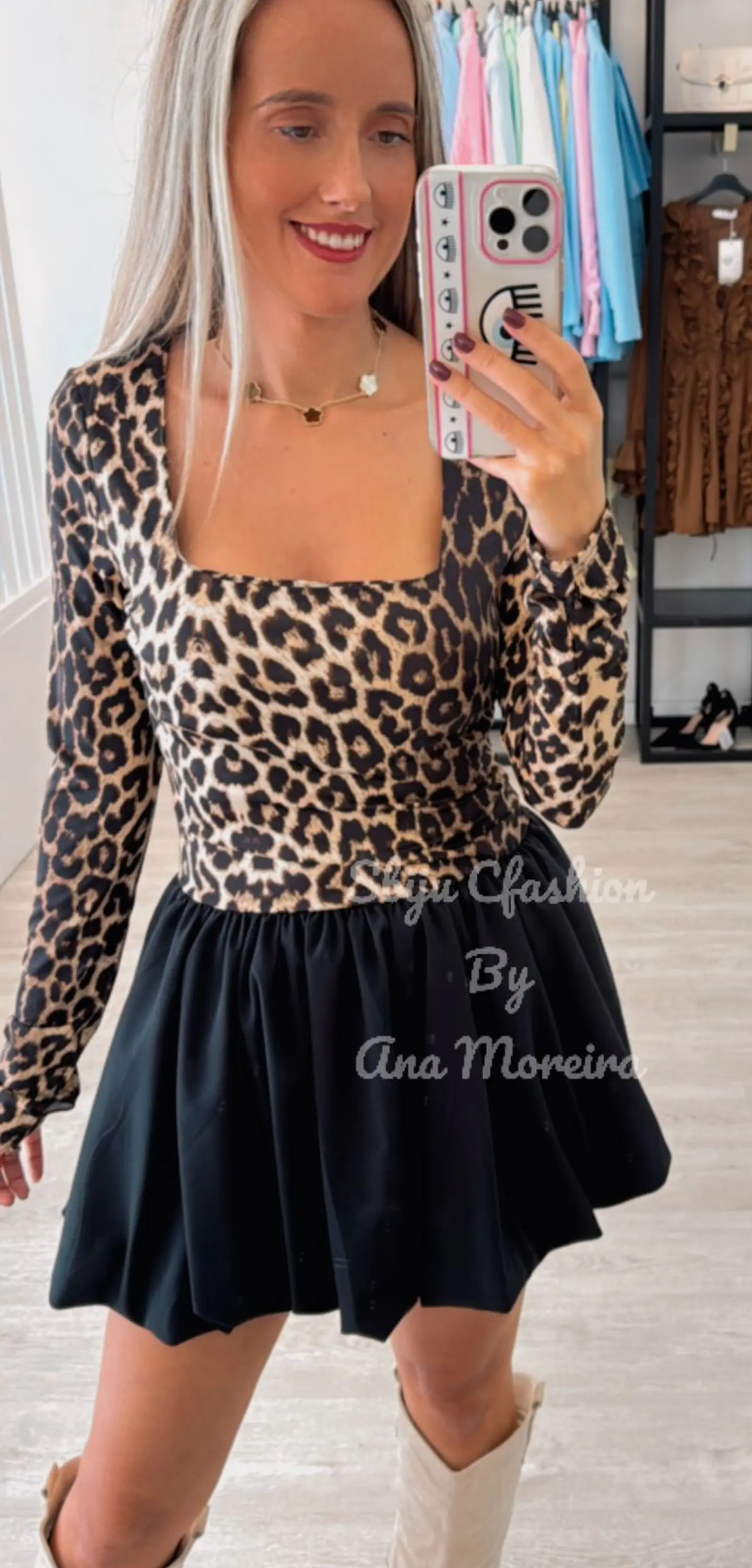 Vestido Balonê com Padrão 5