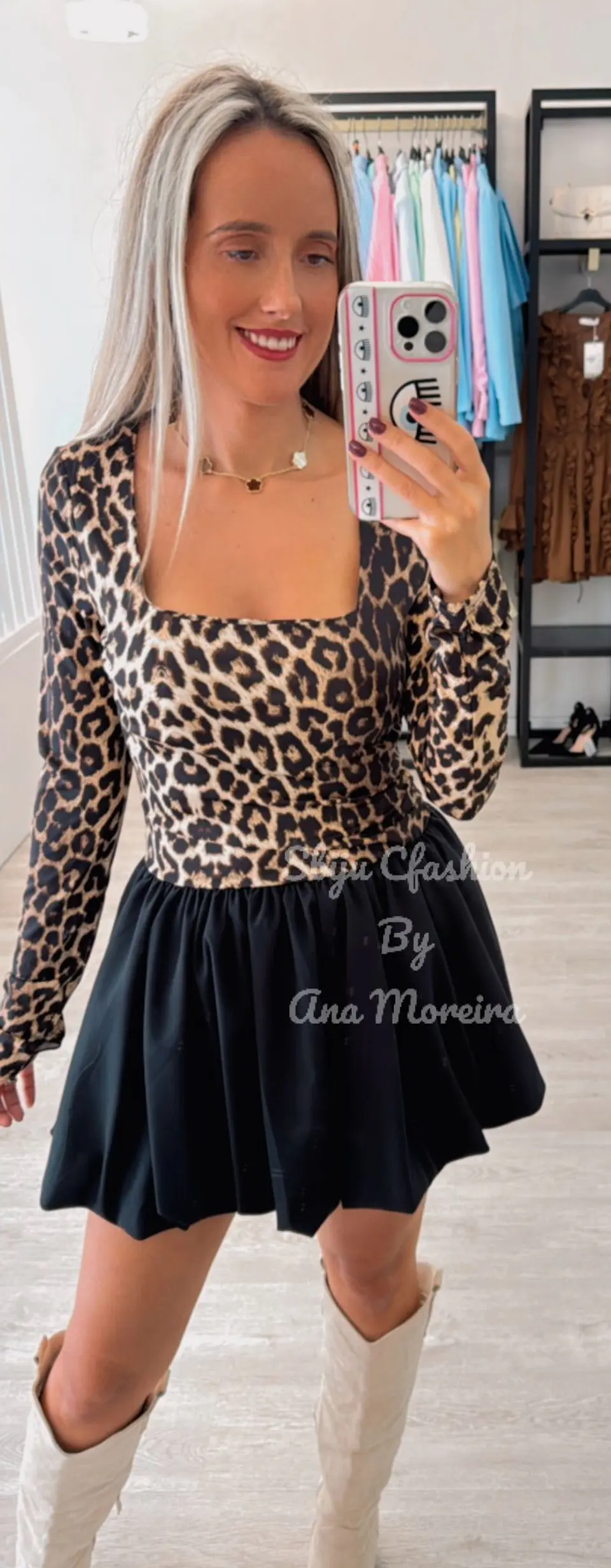 Vestido Balonê com Padrão 5