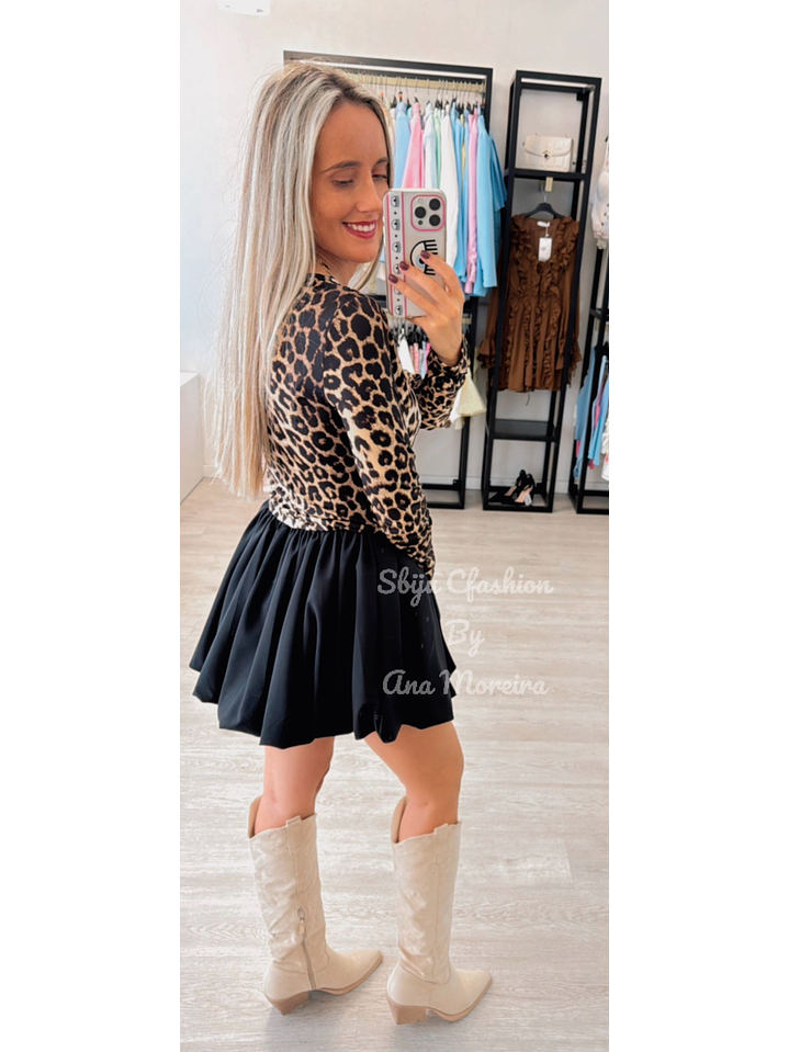 Vestido Balonê com Padrão 7